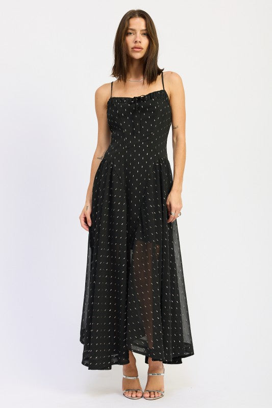SPAGHETTI STRAP A LINE MAXI DRESS – Rainey Day Designs