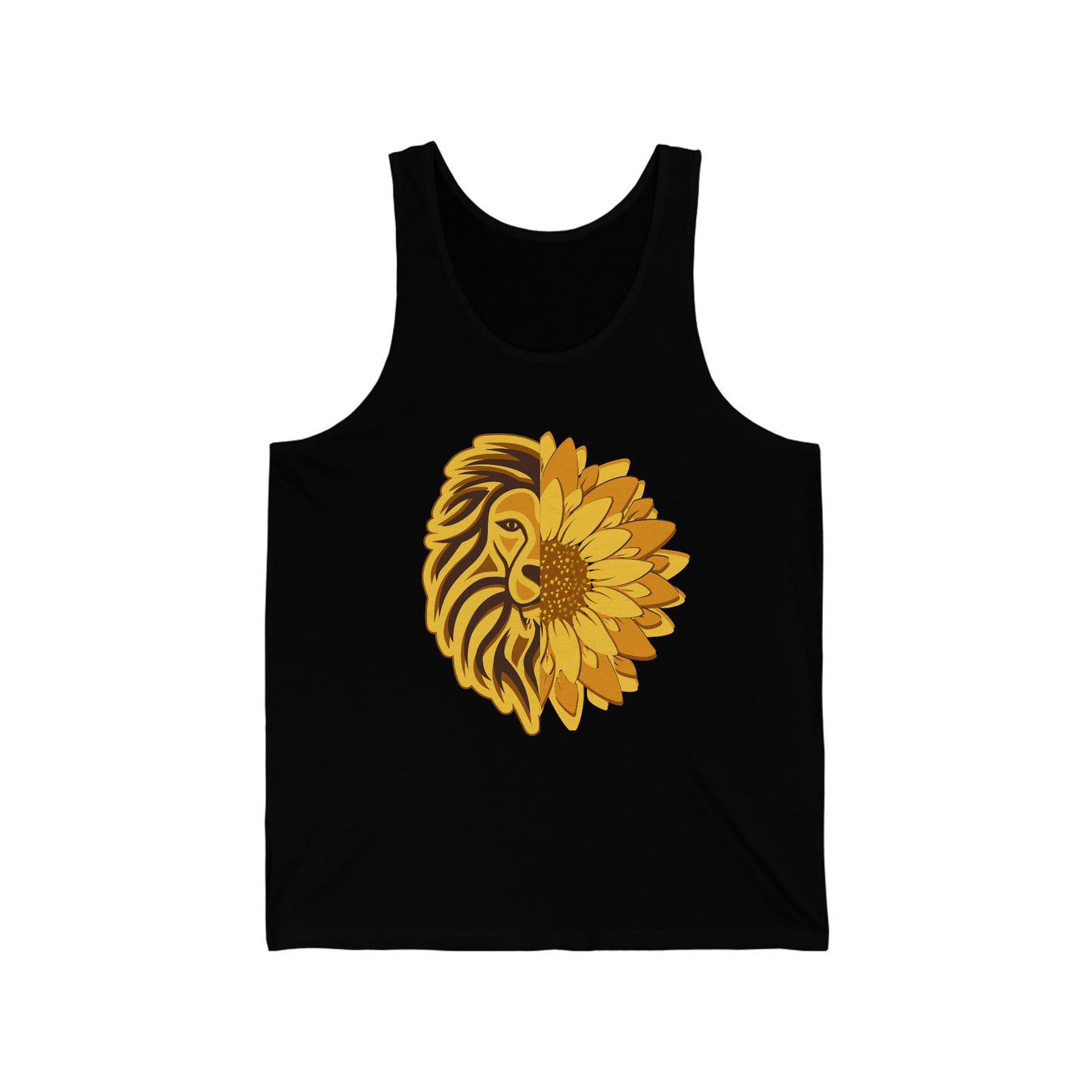 Lion with Sunflower tank