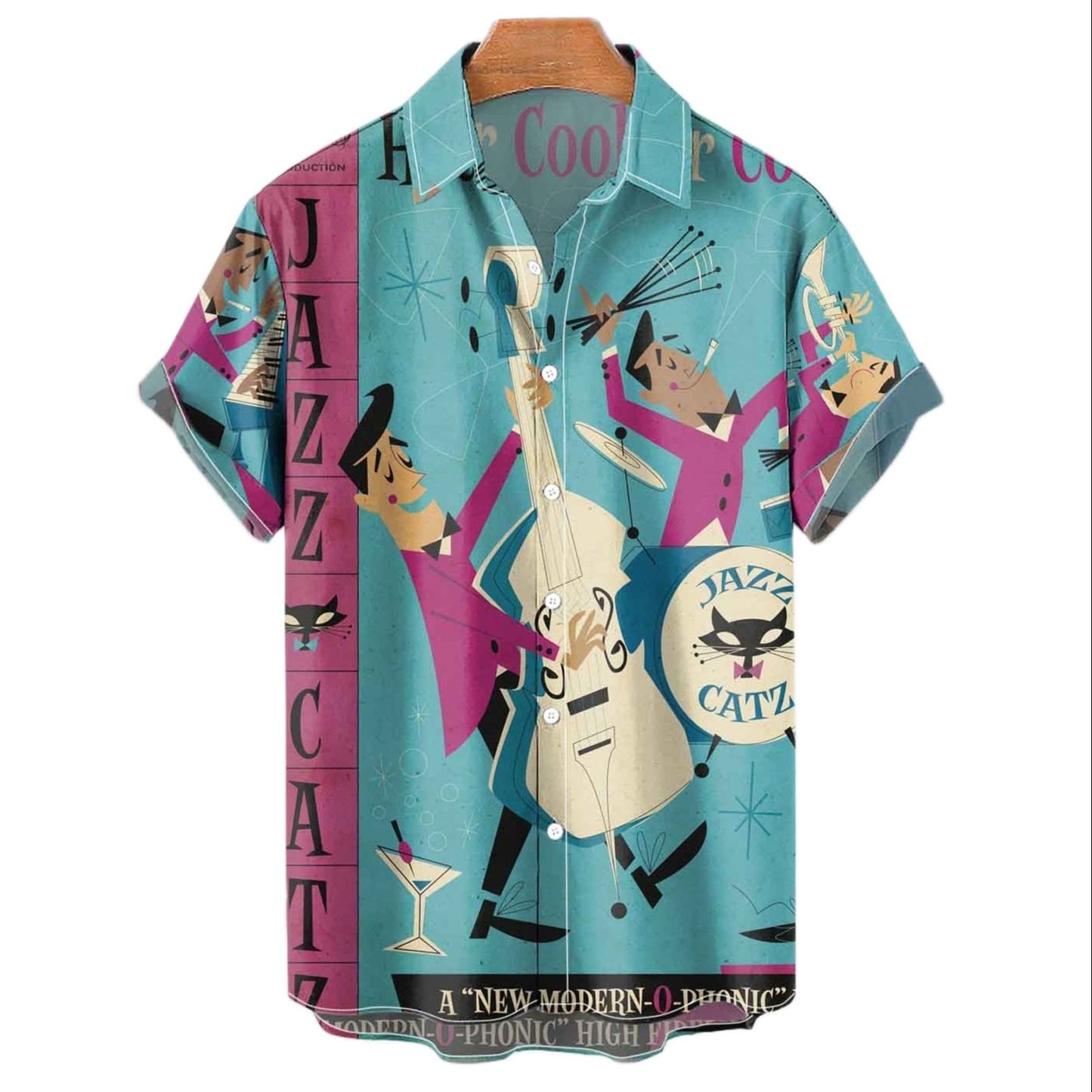 Summer Hawaiian Shirts Vintage Music Rocker Guitar Beach Shirt Short Sleeve Tees Tops Harajuku Ropa Hombre