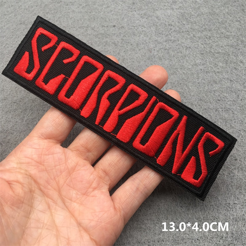 Rock Band Iron on Patch for Clothing Badges Music Metal Appliques Jacket Jeans