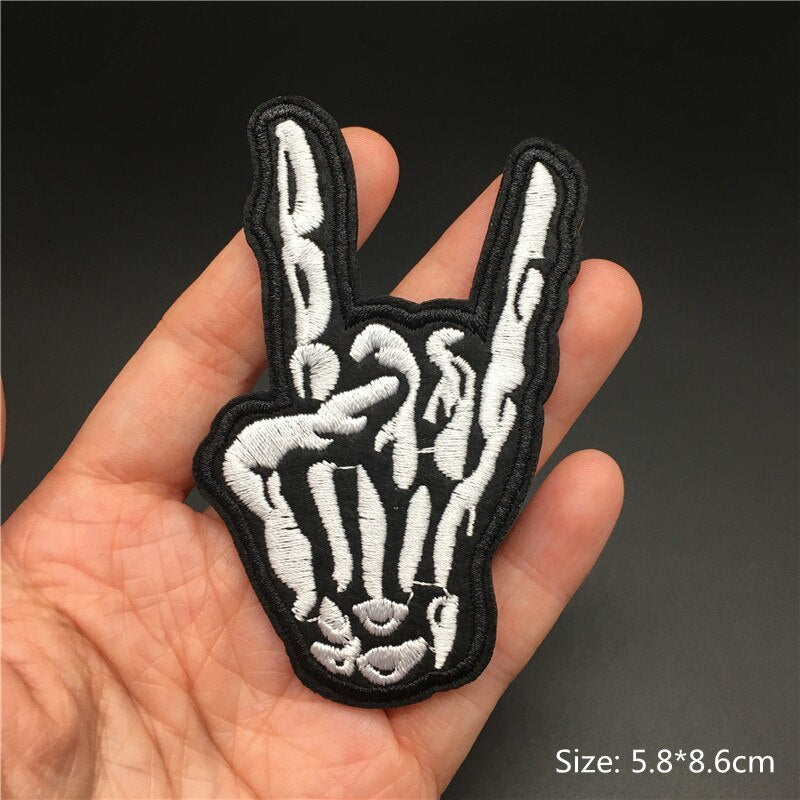 Rock Band Iron on Patch for Clothing Badges Music Metal Appliques Jacket Jeans