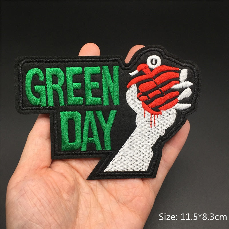 Rock Band Iron on Patch for Clothing Badges Music Metal Appliques Jacket Jeans