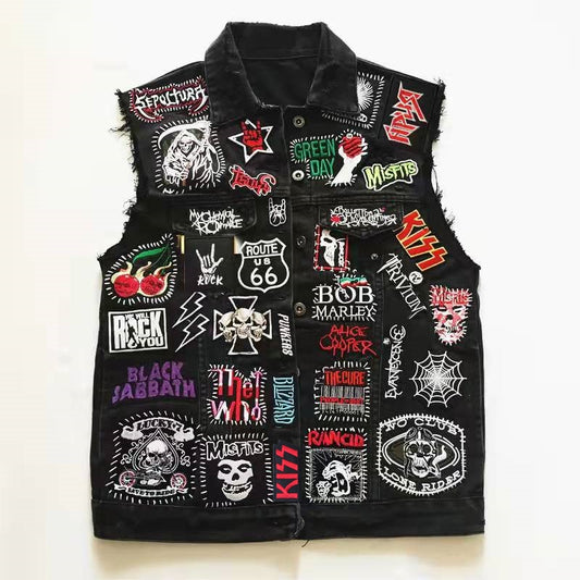 Rock Band Iron on Patch for Clothing Badges Music Metal Appliques Jacket Jeans