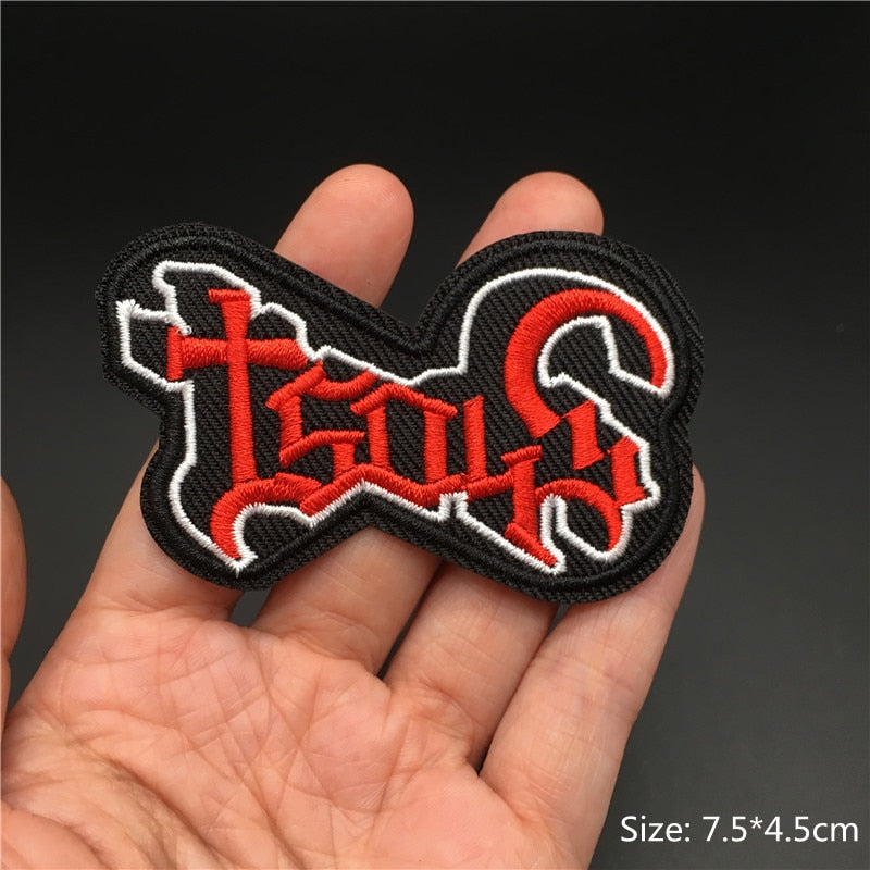 Rock Band Iron on Patch for Clothing Badges Music Metal Appliques Jacket Jeans