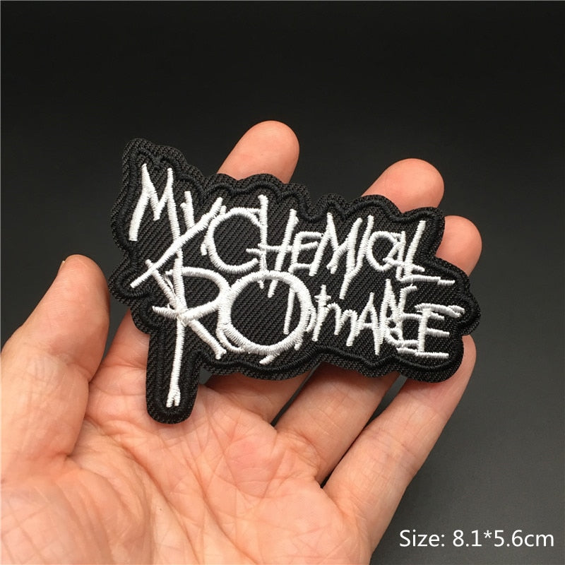 Rock Band Iron on Patch for Clothing Badges Music Metal Appliques Jacket Jeans