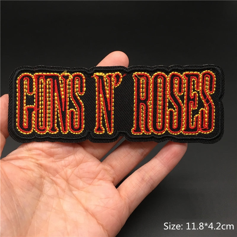 Rock Band Iron on Patch for Clothing Badges Music Metal Appliques Jacket Jeans