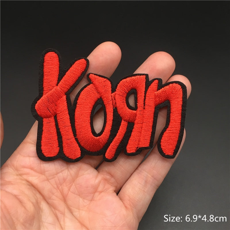 Rock Band Iron on Patch for Clothing Badges Music Metal Appliques Jacket Jeans