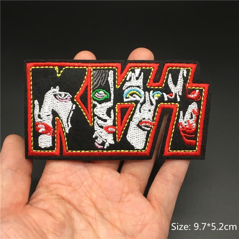 Rock Band Iron on Patch for Clothing Badges Music Metal Appliques Jacket Jeans