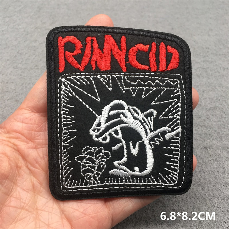 Rock Band Iron on Patch for Clothing Badges Music Metal Appliques Jacket Jeans